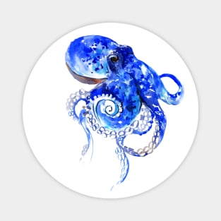 Blue Octopus Magnet